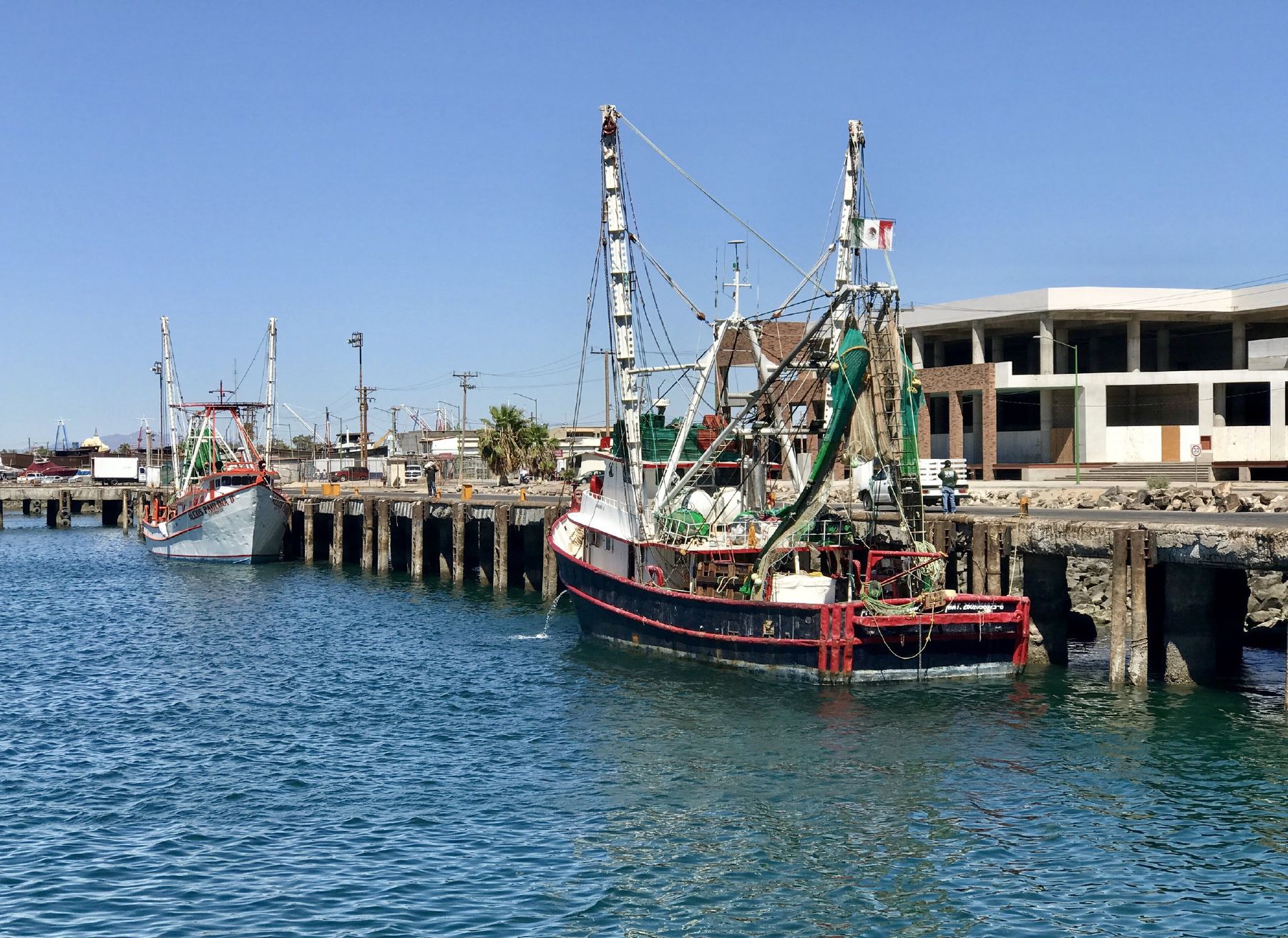 A shrimp boat in Puerto Peñasco
