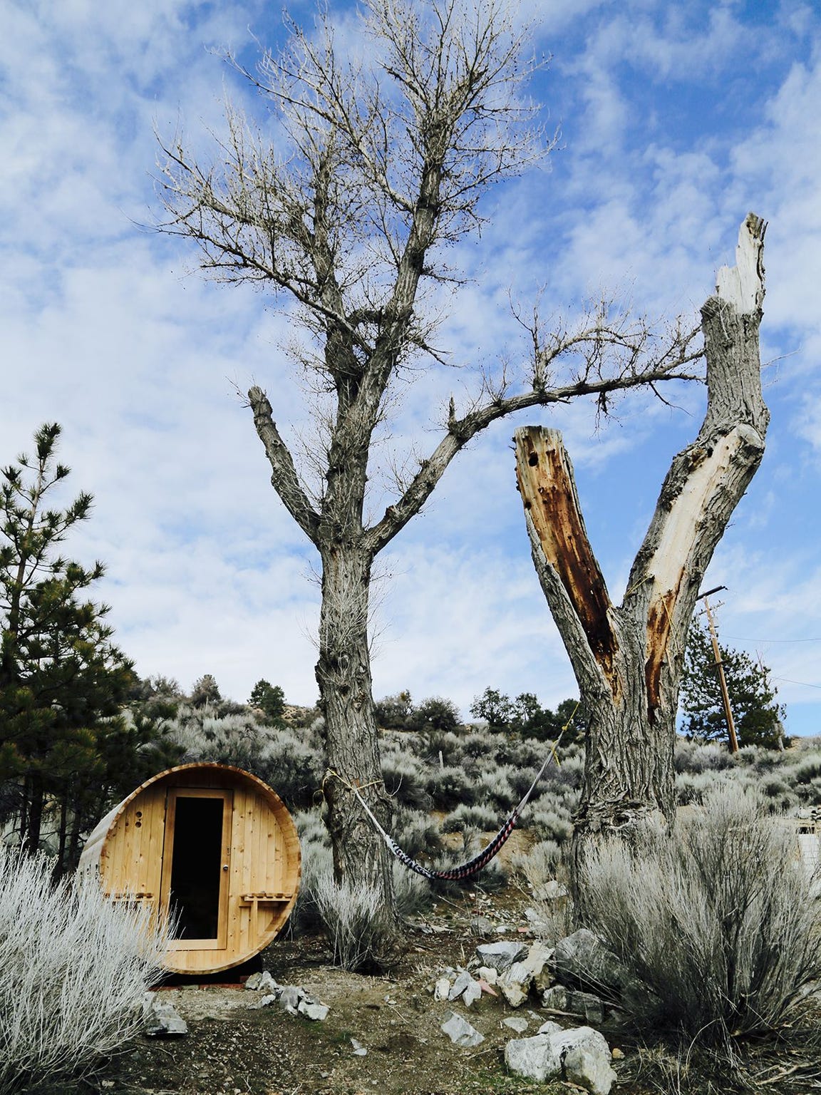 The sauna at Angeles Crest Creamery (Photo: Brandy Menefee)
