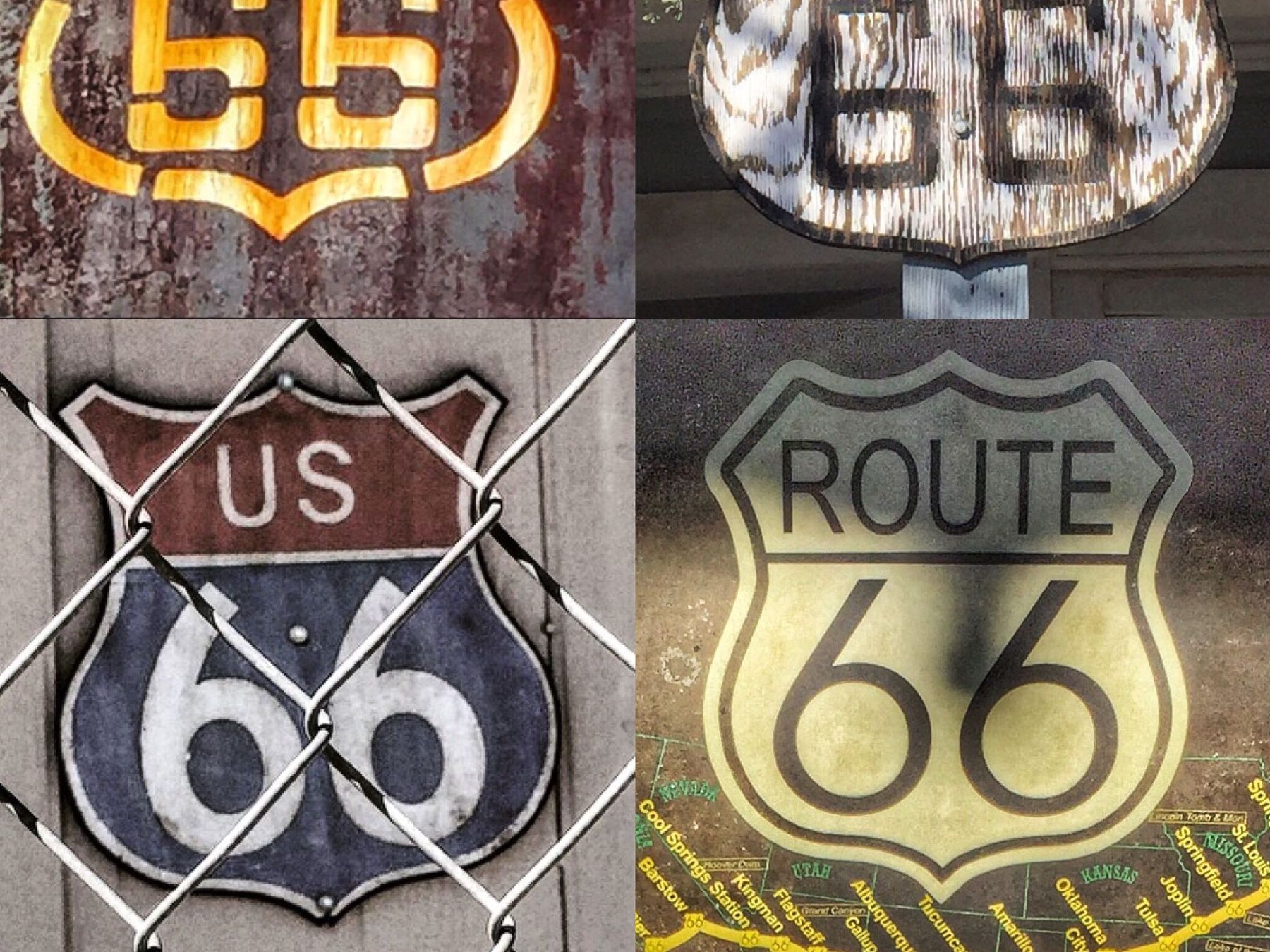 Cruising along Route 66, you’ll see markers in many forms.